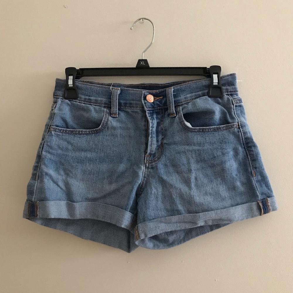 Mid-rise Denim Shorts